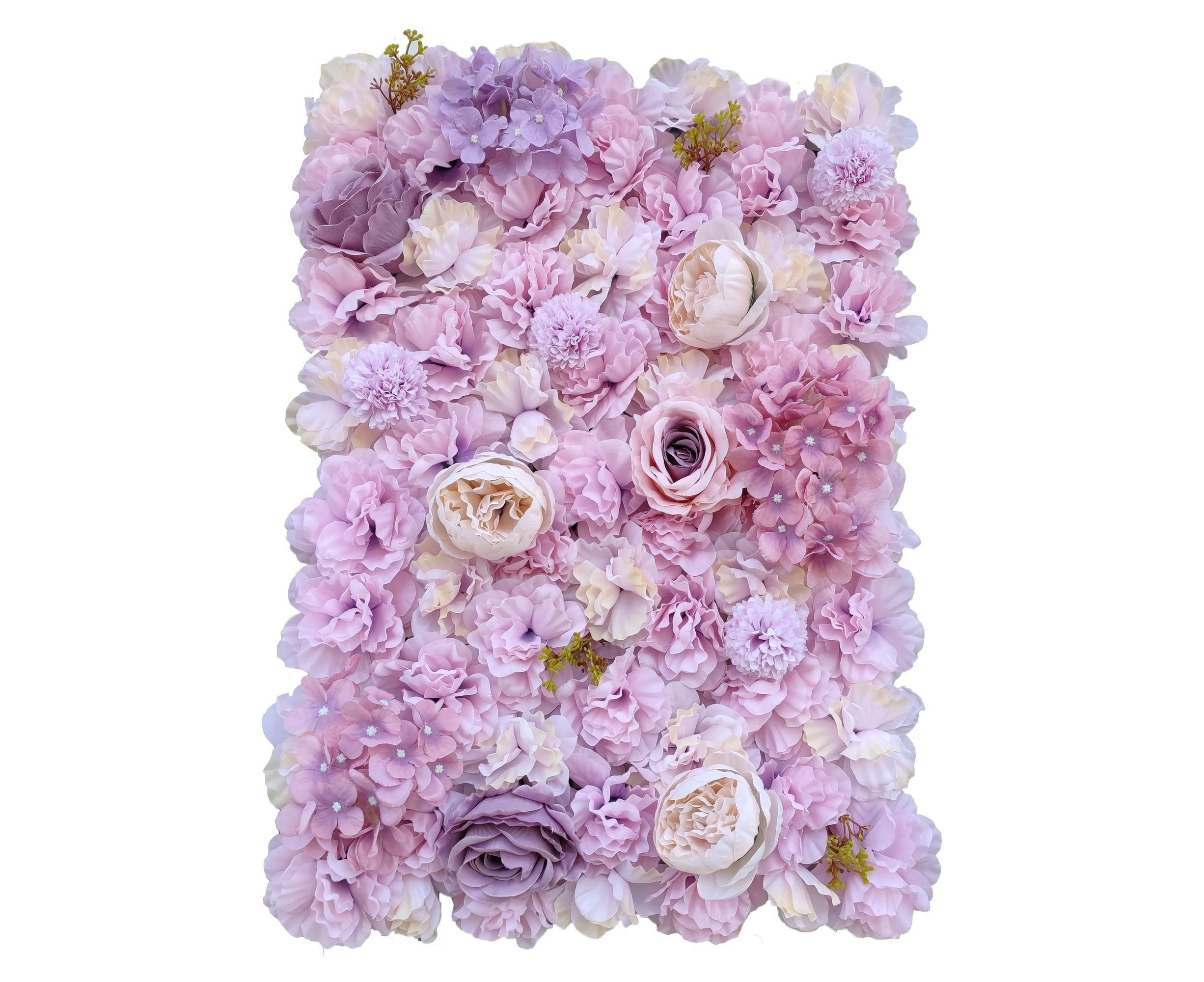 Artificial Flower Wall Backdrop Panel 40cm X 60cm Faux Pink Flowers