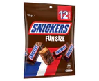 3 x 12pk Snickers Fun Size Share Bag 180g