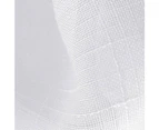 2 Linen-look Tab Top Sheer Curtains 135 x 245 cm White