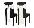 25 pcs Cream Satin Decorative Chair Sash