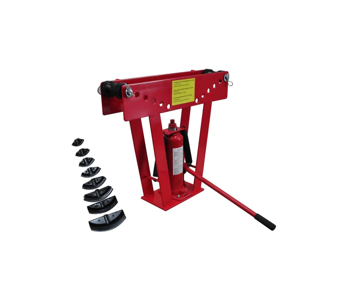 vidaXL 16-Ton Hydraulic Tube Rod Pipe Bender with 8 Dies