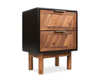 Bedside Cabinets 2 pcs Solid Acacia Wood 40x30x53 cm Bedside Table