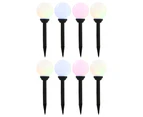 vidaXL Outdoor Solar Lamps 8 pcs LED Spherical 15 cm RGB