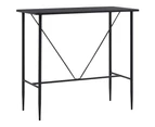 Bar Table Black 120x60x110 cm MDF