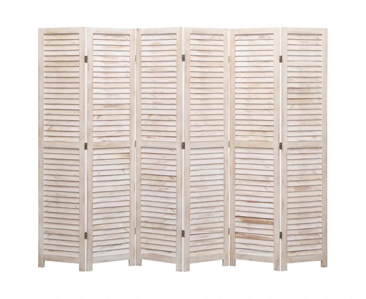 6-Panel Room Divider 210x165 cm Wood