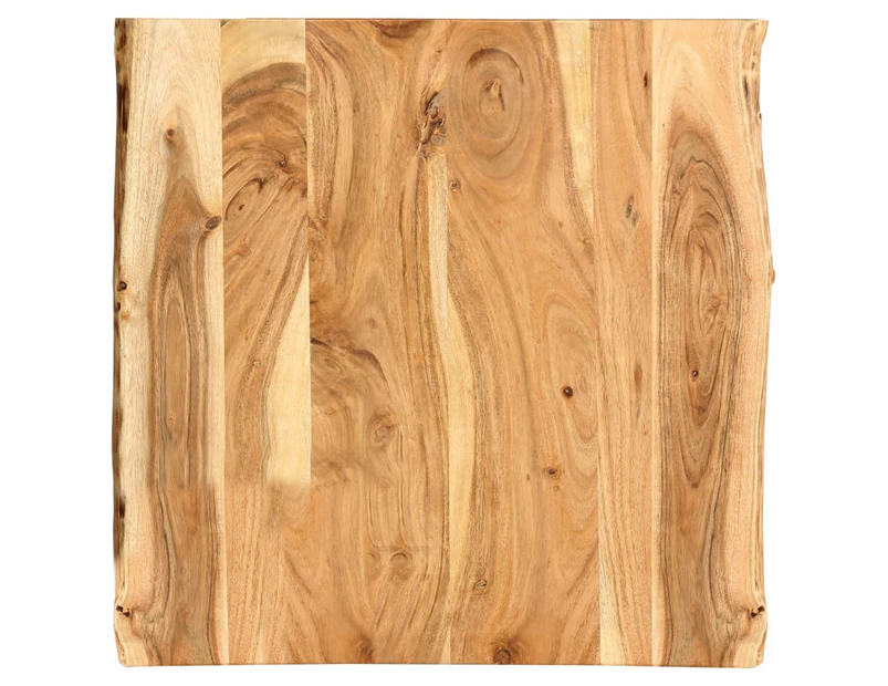 vidaXL Table Top Solid Acacia Wood 58x(50-60)x2.5 cm