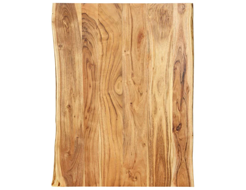 vidaXL Table Top Solid Acacia Wood 80x(50-60)x2.5 cm