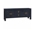 vidaXL TV Cabinet Light Black Coffee 110x30x45 cm Solid Mahogany Wood