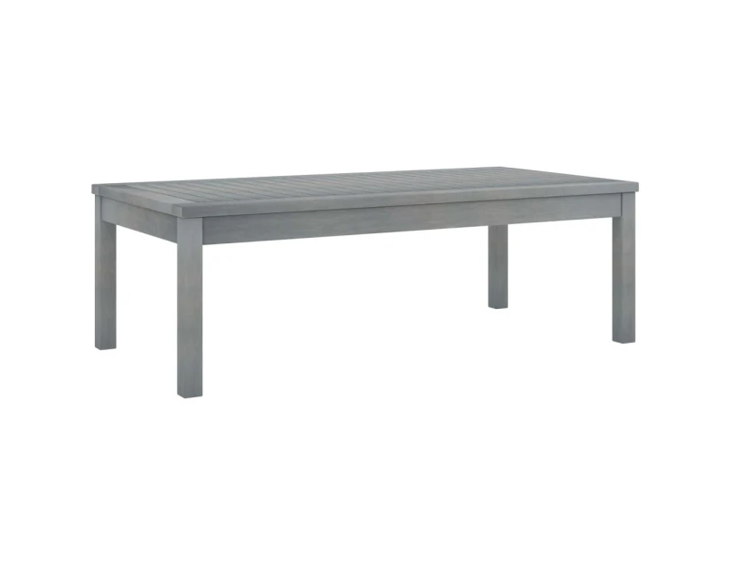 vidaXL Coffee Table 100x50x33 cm Grey Solid Acacia Wood
