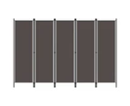 vidaXL 5-Panel Room Divider Anthracite 250x180 cm