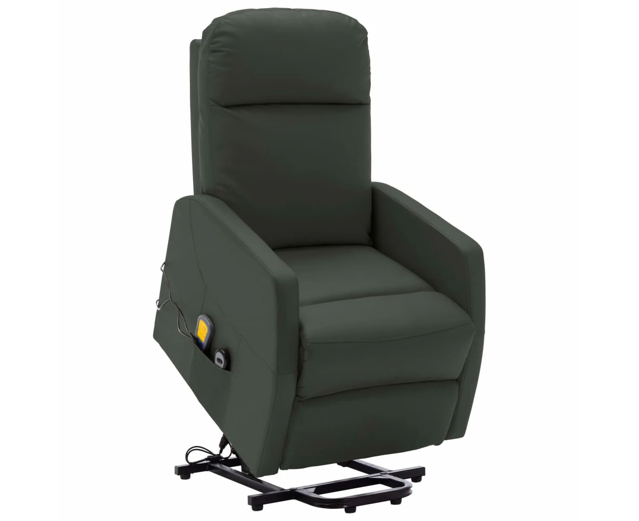 vidaXL Stand up Massage Chair Anthracite Faux Leather