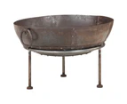 Rustic Fire Pit O 60 cm Iron