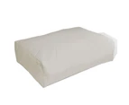Upholstered Back Cushion 60 x 40 x 20 cm Sand White