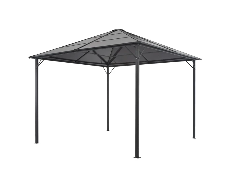 vidaXL Gazebo with Roof Aluminium 3x3 m Anthracite