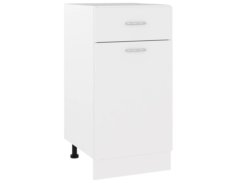 vidaXL Drawer Bottom Cabinet White 40x46x81.5 cm Engineered Wood