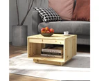 vidaXL Coffee Table 50x50x33.5 cm Solid Firwood