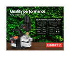 Giantz Garden Water Pump High Pressure 1500W Tank Rain Farm Irrigation House Black