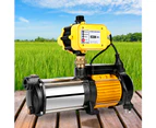 Giantz Water Pump Multi Stage High Pressure Controller Garden Pool Rain Tank Irrigation Yellow