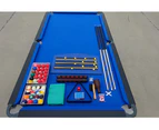 8FT Pool Table Billiard Snooker Table 25mm Table Top With Net Pockets and Full Accessories