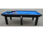 8FT Pool Table Billiard Snooker Table 25mm Table Top With Net Pockets and Full Accessories