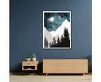 Forest Wall Art Black Frame Canvas