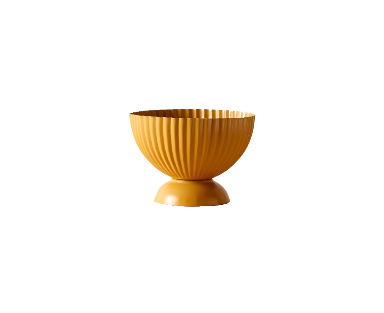 Urban Eden 12cm Yellow Small Decorative Zephyr Bowl