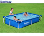 Bestway Swimming Pool 221x150x43cm Steel Frame Above Ground Pools 1200L