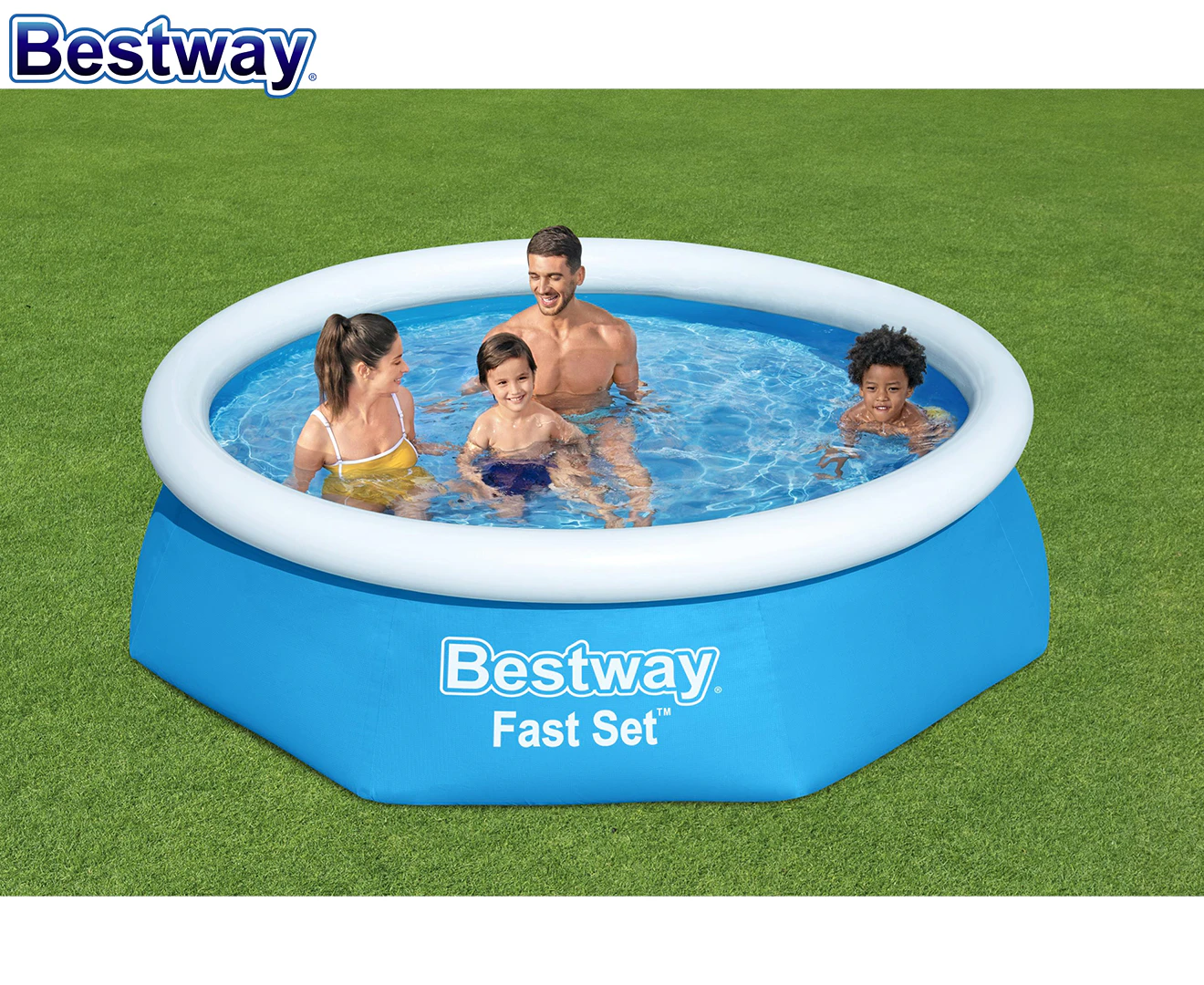 Bestway 2.44m Fast Set Fill & Rise Pool Set - 61cm