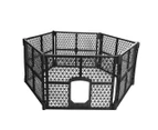 Pawz Pet Playpen Folding Dog Plastic Puppy Exercise Enclosure Fence 6 Panels