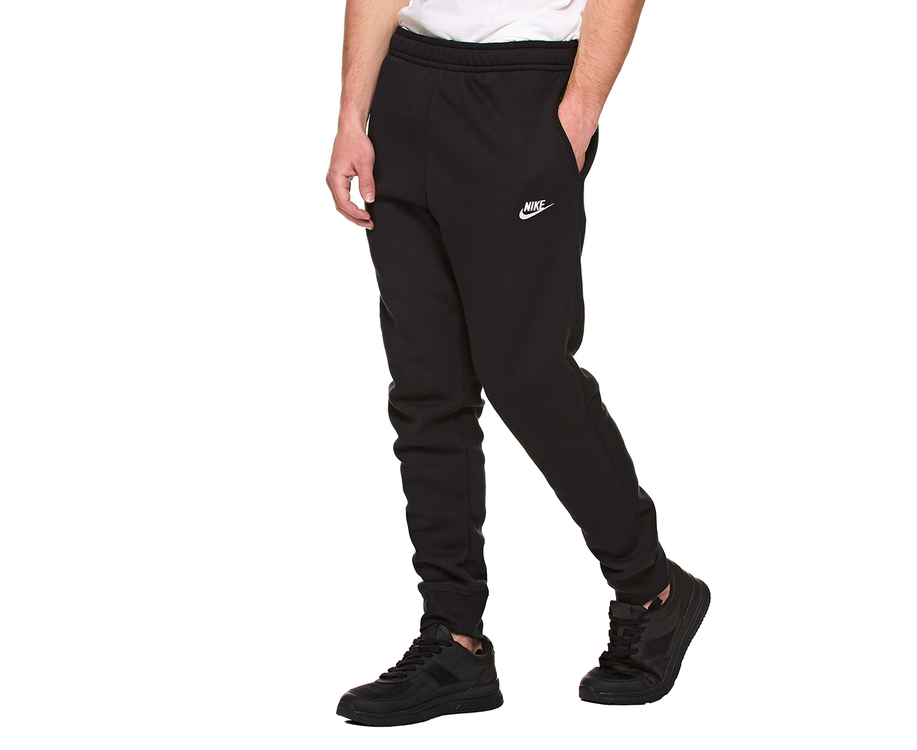 Nike Sportswear Men's Club Fleece Joggers / Tracksuit Pants - Black ...