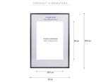 Cooper & Co. A2 Premium Metallicus Metal Photo Frame - Black