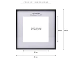 Cooper & Co. 12x12" Premium Metallicus Metal Photo Frame - Black