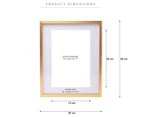Set of 2 Cooper & Co. 8x10" Premium Metallicus Metal Photo Frames - Gold