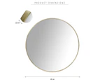 Cooper & Co. 60cm Bellevue Round Wall Mirror - Gold
