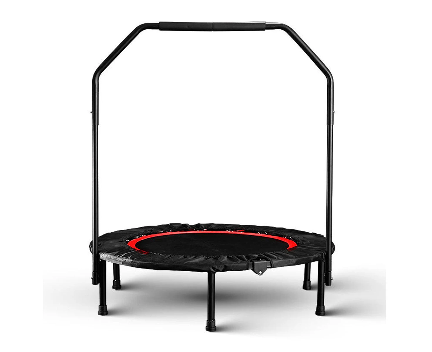 40" Mini Trampoline Handrail Exercise Workout Cardio Rebounder Indoor Super Load