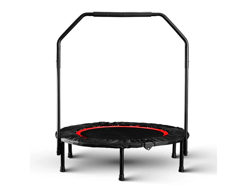 40" Mini Trampoline Handrail Exercise Workout Cardio Rebounder Indoor Super Load