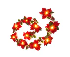 1 String LED Light String Bright Bright-colored LED Waterproof IP20 Red Flower Fairy Light for Party