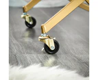 Cooper & Co. Remy Steel Bar Cart w/ Glass Rack - Gold/Mirror