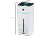1L Led White Aromatherapy Diffuser Aroma Essential Oil Ultrasonic Air Humidifier Purifier
