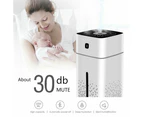 Black Led Aromatherapy Diffuser Aroma Essential Oil Ultrasonic Air Humidifier Purifier 1L