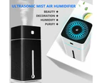 Black Led Aromatherapy Diffuser Aroma Essential Oil Ultrasonic Air Humidifier Purifier 1L