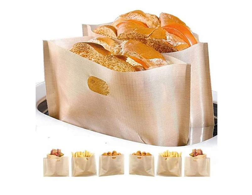 Set of 10pcs Reusable Heat-Resistant Toaster Bags Bundle