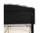 IHOMDEC Double Size Shell-Style Bed Frame Base Mattress Platform BEF04 Grey