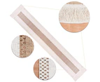 Macrame Table Runners with Tassels Natural Burlap Cotton Table Flag-Style 1