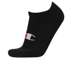 Champion Unisex Sport C Logo Low Cut Socks 3-Pack - Black