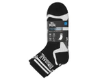 Lonsdale Men's Performance 1/4 Crew Sock 5-Pack - Black