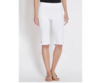 Rockmans Bengaline Shorts - Womens - White