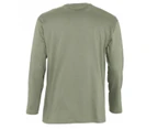 SOLS Mens Monarch Long Sleeve T-Shirt (Khaki) - PC313