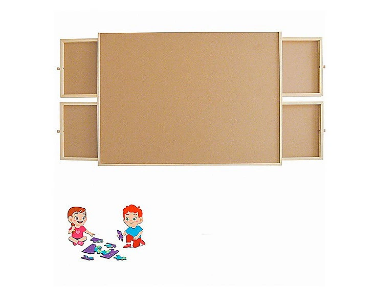 Wooden Jigsaw Puzzle Table Board Storage Table Tray Puzzle For Adult Kid