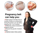 Maternity Support Belt Breathable Pregnancy Belly Band Abdominal Binder Adjustable Back/Pelvic Support - Skin color